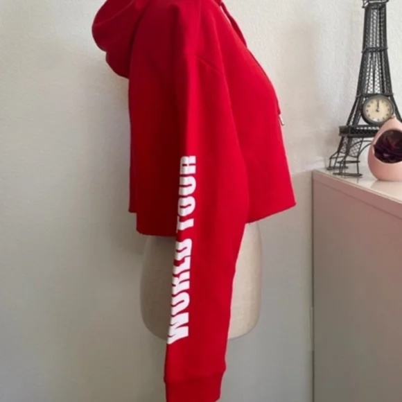 Justin Bieber x Divided H&M | Purpose World Tour Cropped Hoodie | Size XS - Picture 5 of 9